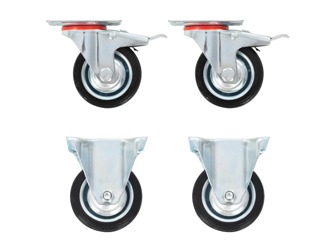 Vidaxl Rodas 4 Pcs 75 Mm