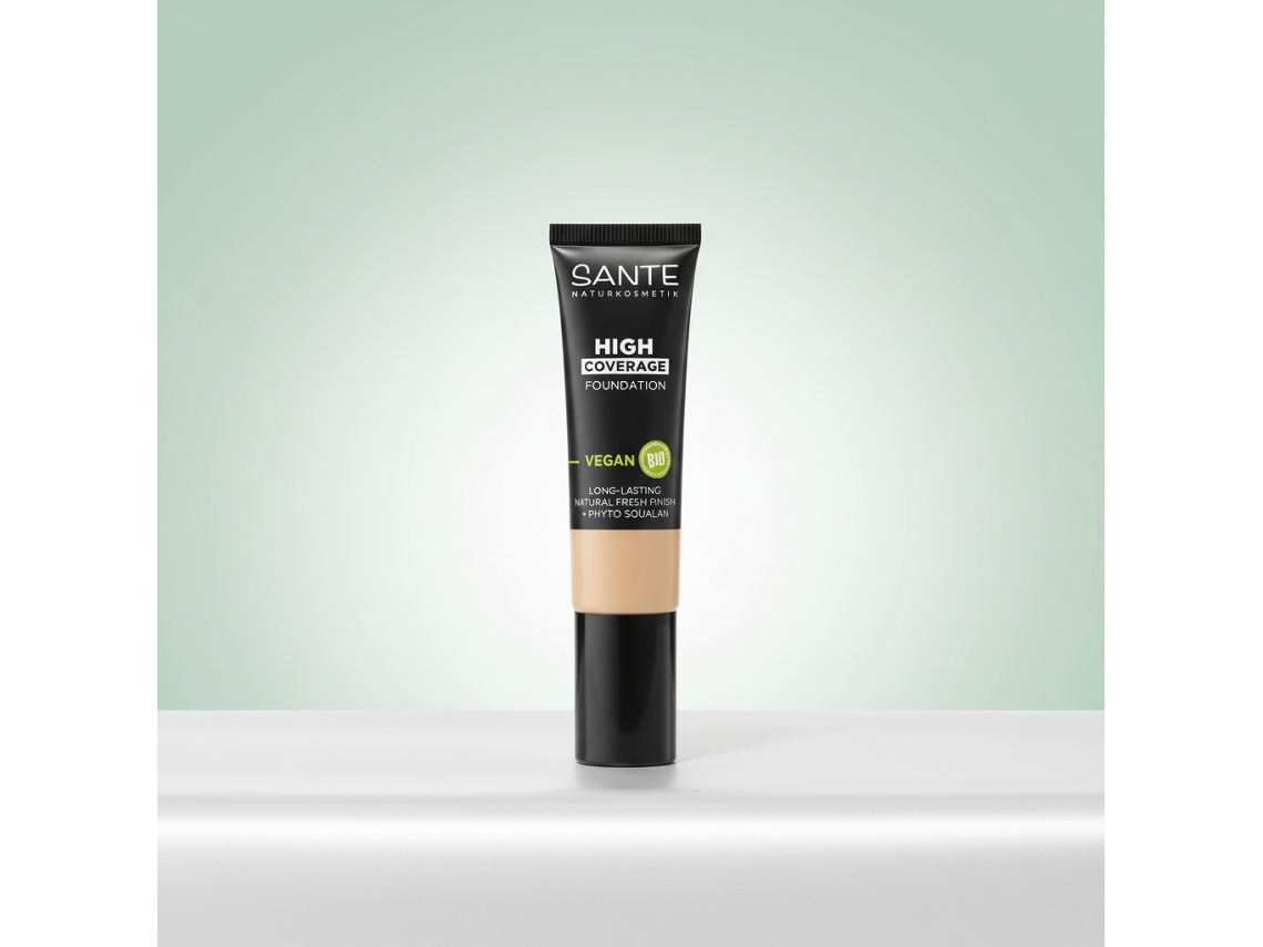 Sante Naturkosmetik Maquillaje Fluido Alta Cobertura 01 Cool Ivor 36 Gr