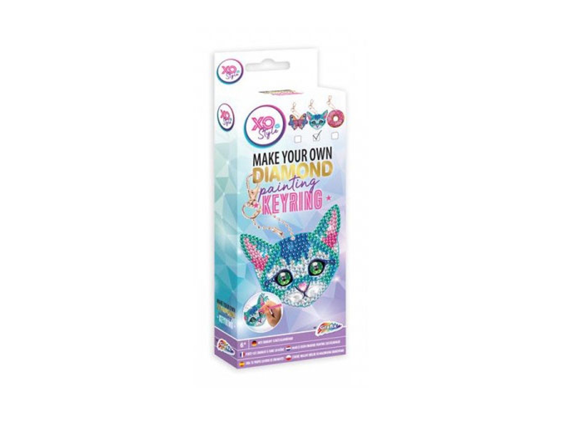 Tela GRAFIX Diamond Painting - Porta-Chaves Gato - GRAFIX 260001 (20,5x2,5x7,5 cm)
