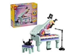Lego® 31392 Creator Piano Musical Decorativo 3 em 1 com Gato de Brinquedo