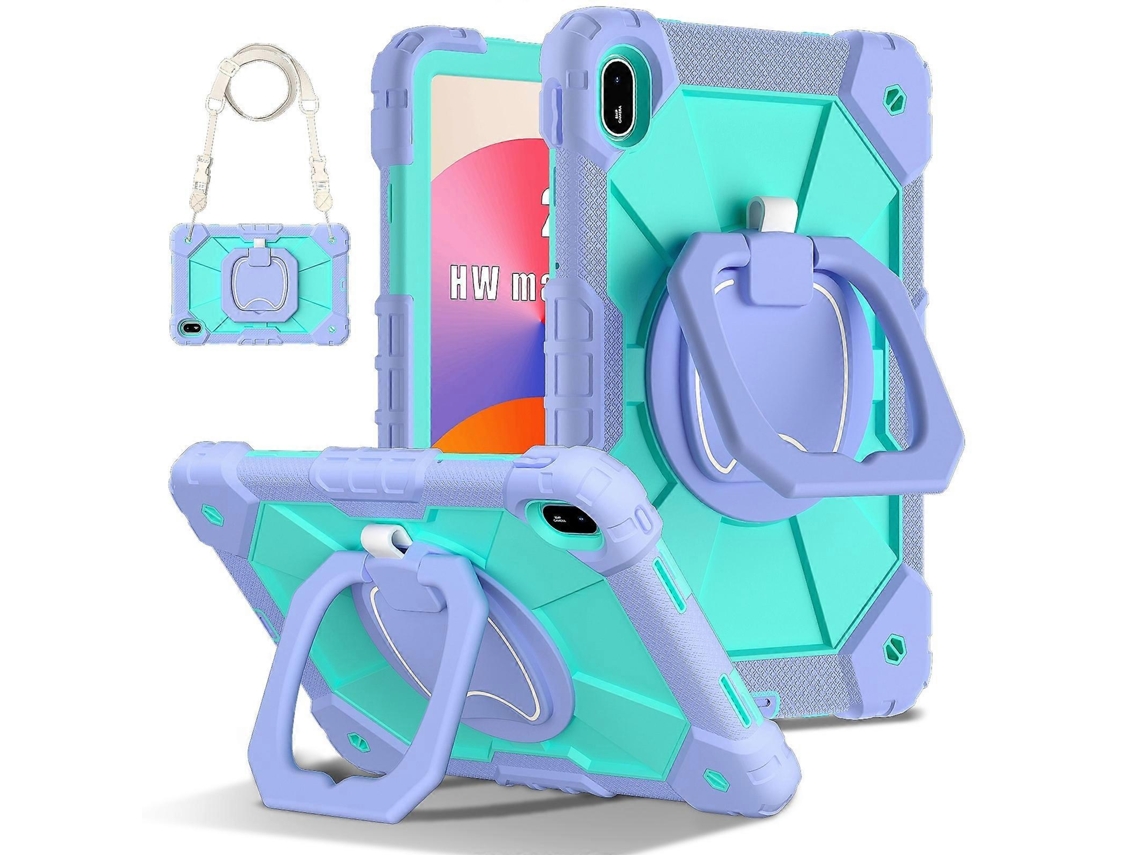 Capa Híbrida De Silicone E Pc Com Robô Em Cores Contrastantes Para Tablet Huawei Matepad Se 11 2024