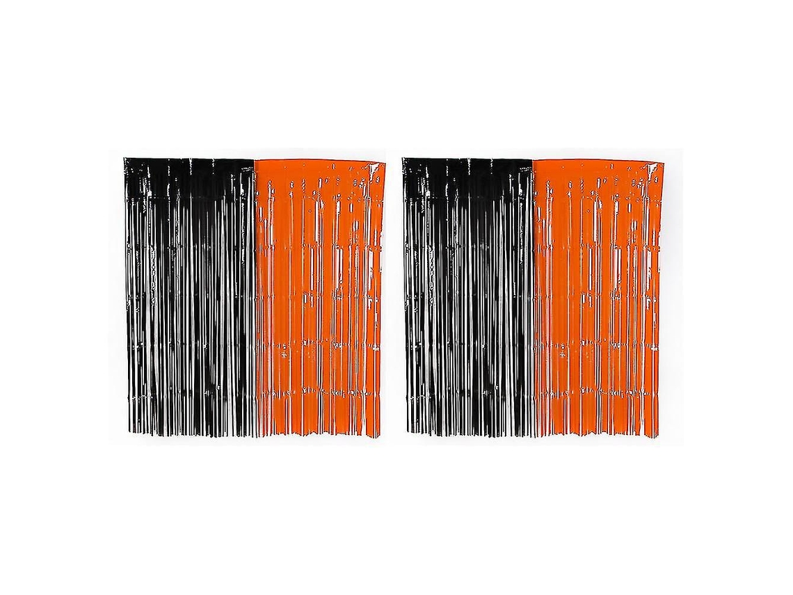 Cortina de chuva de Halloween com franjas, ideal para cenários, casamentos, aniversários, Natal e decoração de festas. Slowmoose