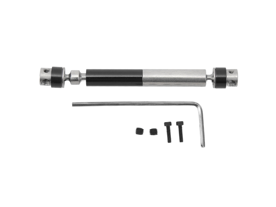 Eixo De Transmissão Central Para Carro Rc Axial Scx24 1/24 Aço Alumínio Ajustável 65-78mm Preto