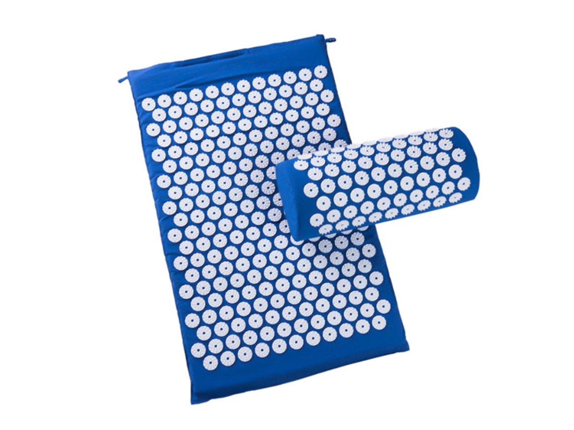Tapete Para Unhas Com Almofada Massagem E Relaxamento Azul