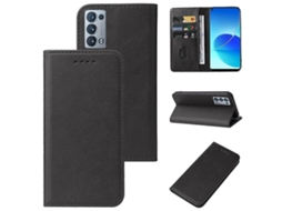 Capa De Couro Com Fecho Magnético Para Oppo Reno6 Pro 5g