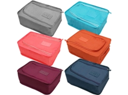 Bolsa de Viagem para Sapatos, Conjunto de 6 Bolsas Dobráveis​​ para Guardar Sapatos com Zíper e Material Impermeável BRILVIBERA