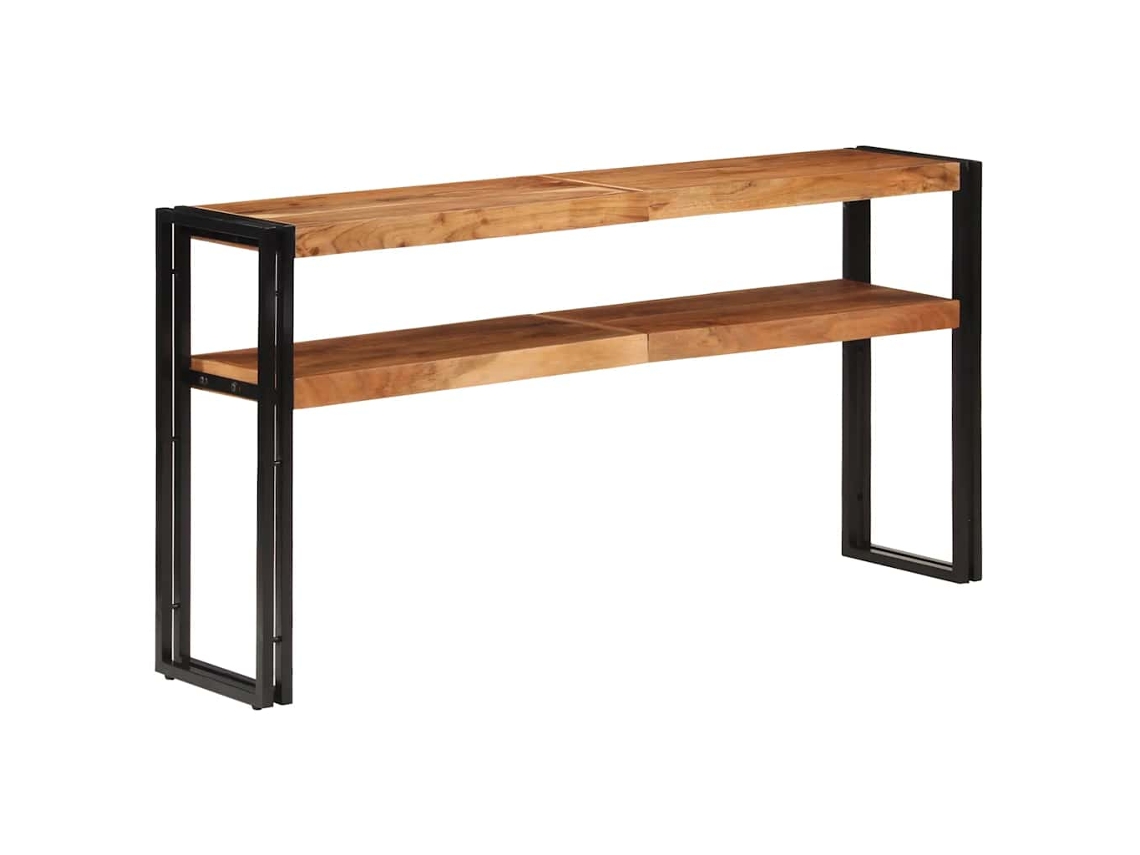 Vidaxl Mesa Consola 150x30x75 Cm Madeira De Acácia Maciça