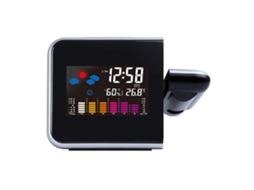 Led Tela Colorida Retroiluminação Projeção Do Clima Calendário Home Office Despertador Digital Para Quarto Preto Ehstmind