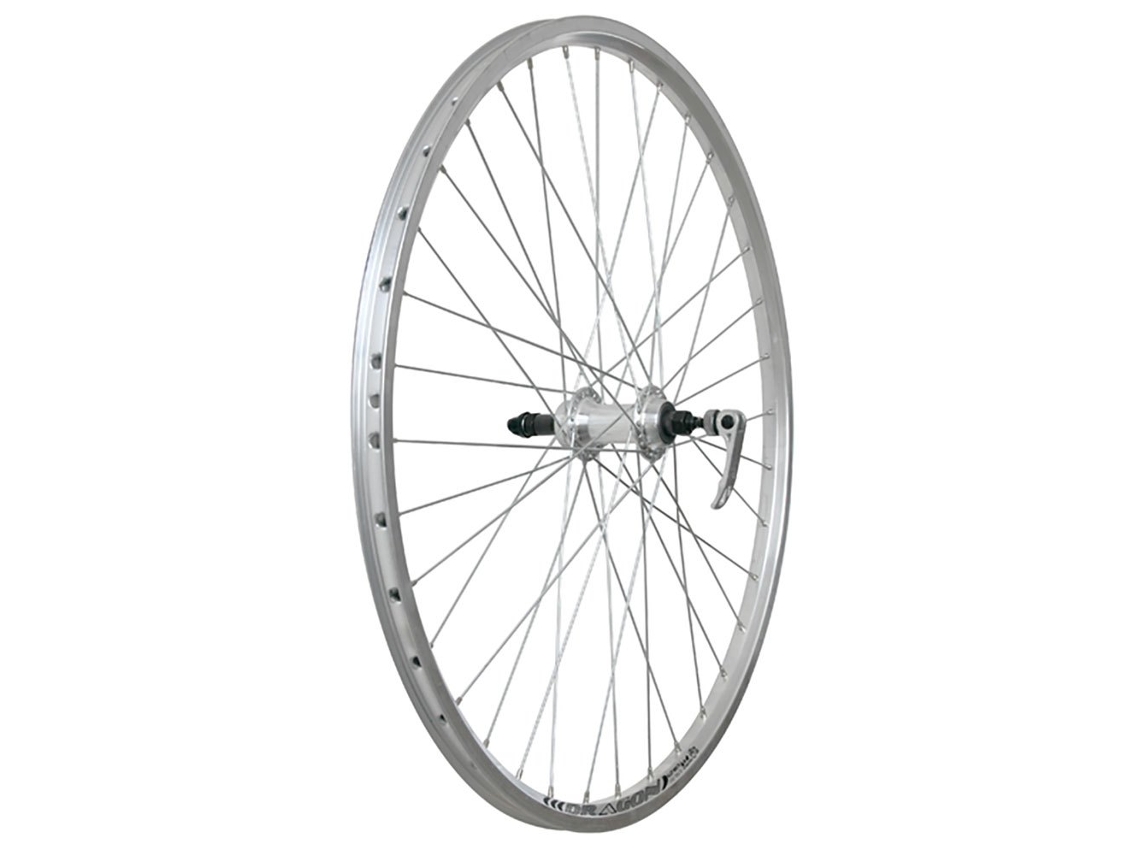 Roda Traseira Mtb Standard 26´´ Qr Prateado 8 X 135 Mm / Shimano/Sram Hgdema
