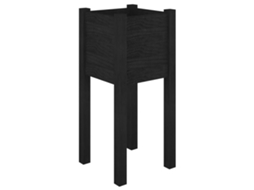 Planter, Planters Vidaxl Preto Madeira De Pinho (n/a)
