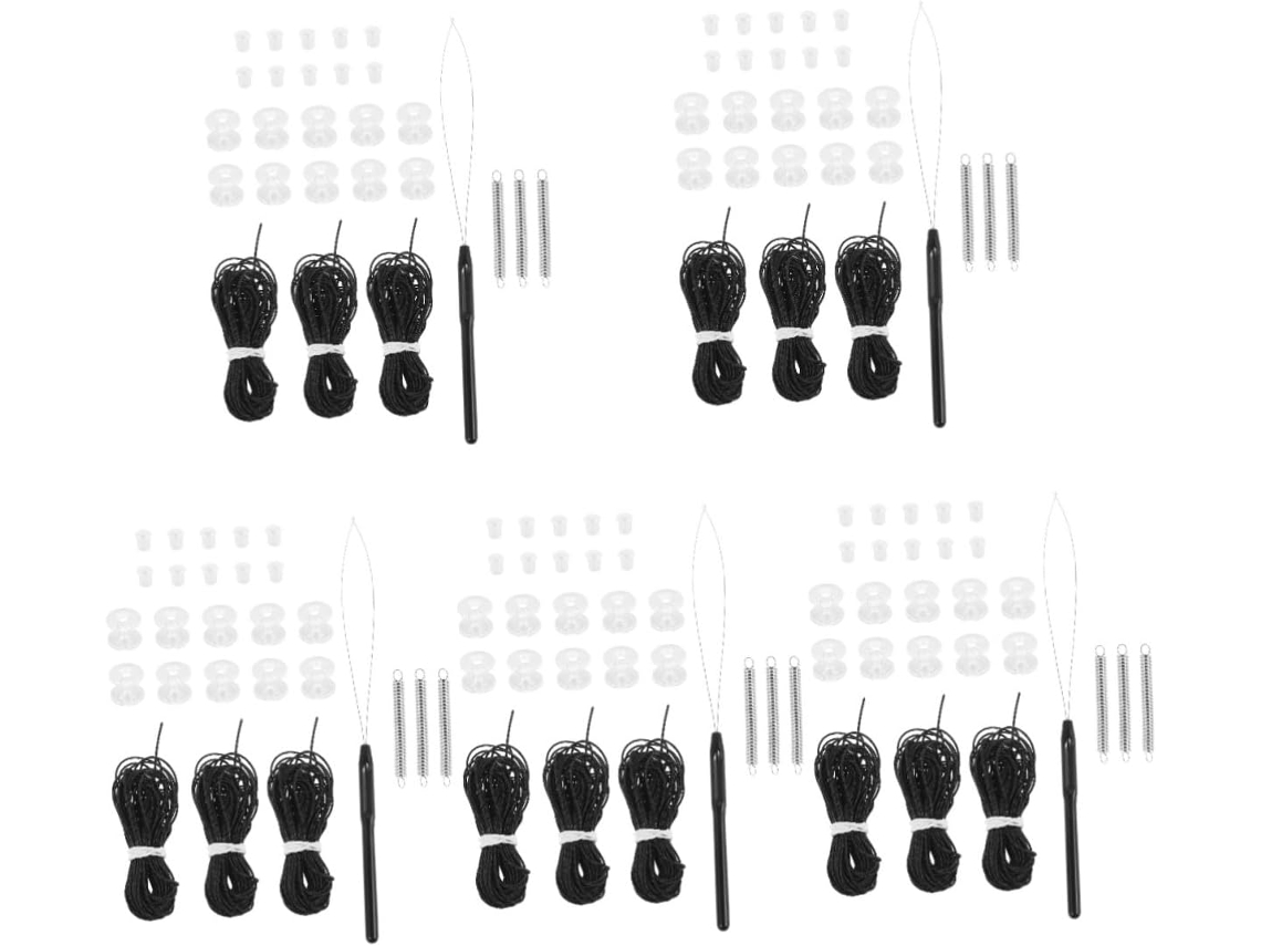 Kit De Reparo Persianas Plissadas Heallily Com 5 Conjuntos Para Trailers, Batentes De Roda E Kit Acessórios Para