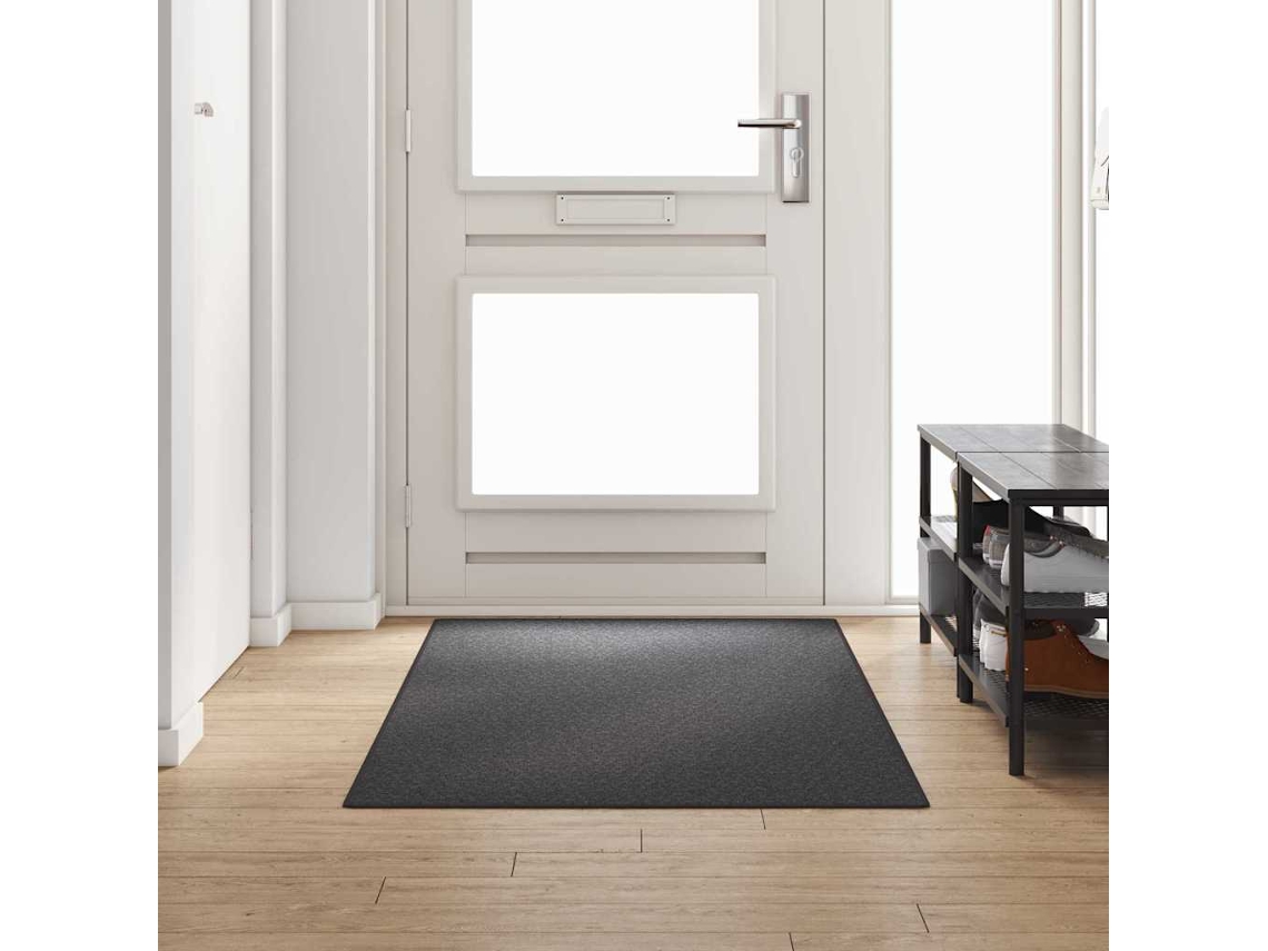Vidaxl Runner De Carpete Cinza Escuro 100 X 250 Cm 100% Polipropileno