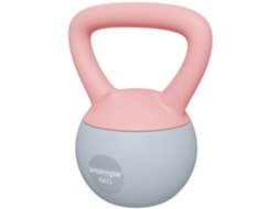 Kettlebell De 4 Kg Pesa Russa Preenchida De Areia Metálica E Alça Antiderrapante Para Treino Em Casa Ginásio 19x15x25 Cm Rosa
