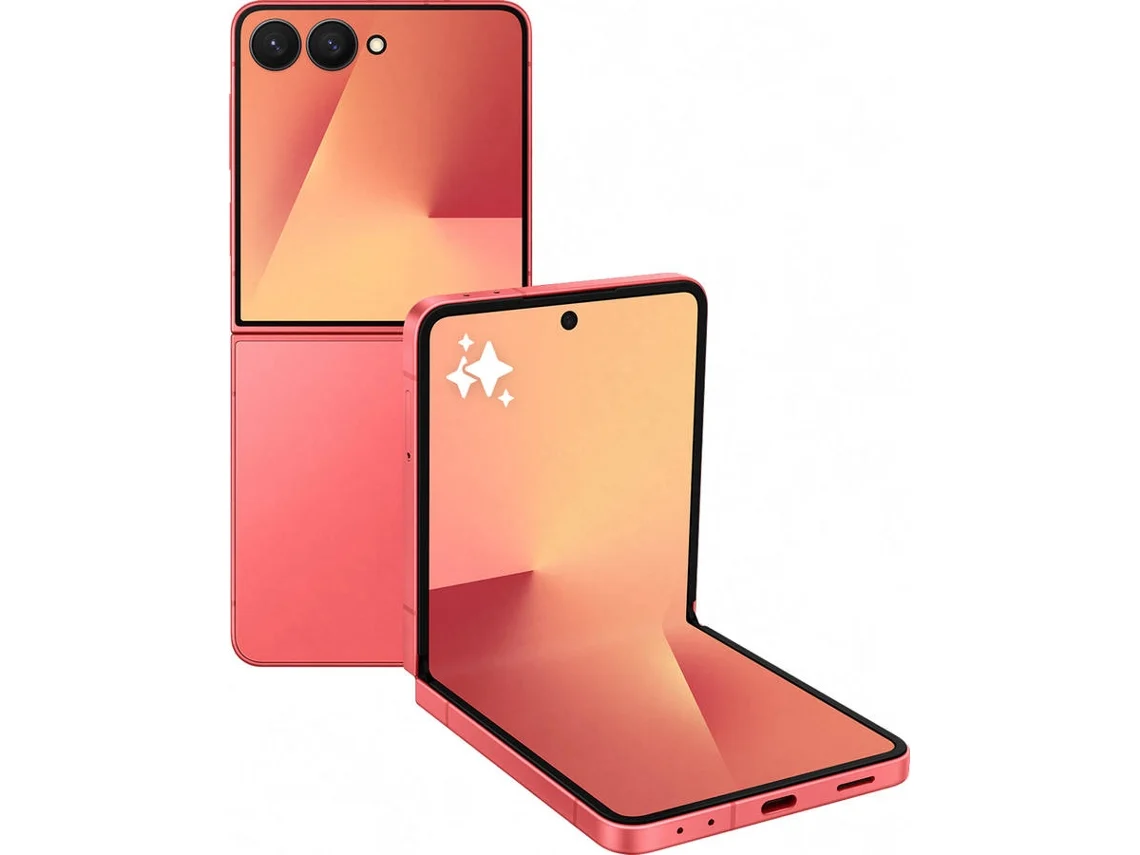 Smartphone SAMSUNG Galaxy Z Flip 7 (6.9'' - 12 GB - 256 GB - Rojo Coral)