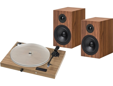 Conjunto Gira-Discos PRO-JECT Jukebox S2 + Box 5 S2 Nogueira