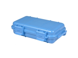 Caixa Estanque À Prova D'água E Resistente A Impactos Com 2 Fivelas Em Formato De U Para Pesca, Camping E Trilhas (azul P)
