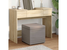 Vidaxl Banqueta Cinzento-acastanhado 41 X 41 X 40 Cm