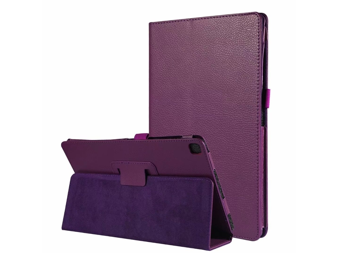 Capa Para Tablet Lurelia, Compatível Com Samsung Tab A7 T500 Modelo 2020 T505 De 10,4"., Roxo, Couro Sintético, Dobrável Com Suporte