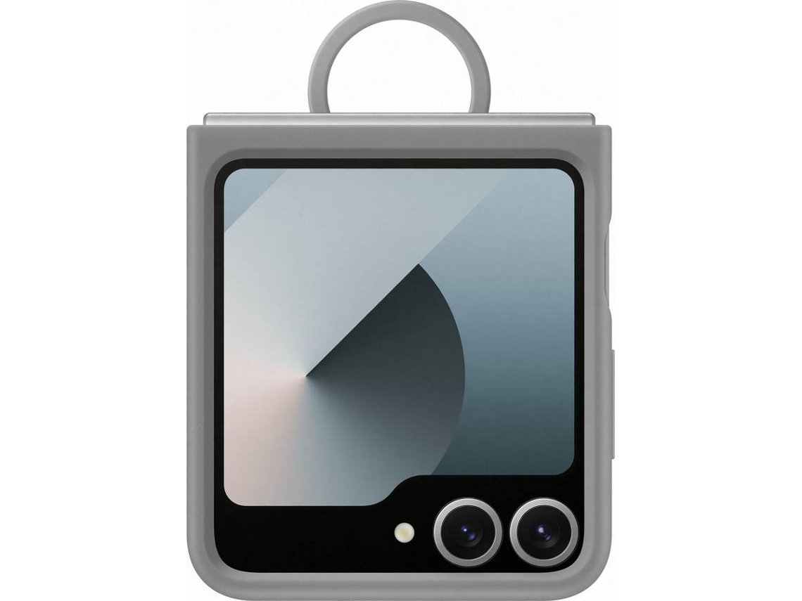 Capa SAMSUNG de Silicone com Anel Z Flip 7 FE / Z Flip 6 (Outlet Caixa Aberta - Cinzento)