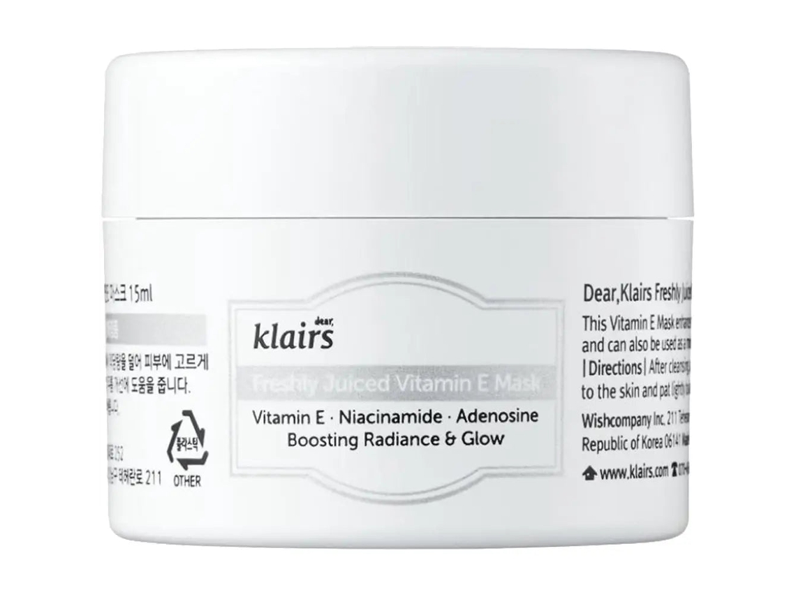 Dear, Klairs Freshly Juiced Vitamin E Mask - Máscara Hidratante