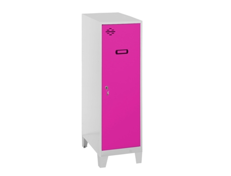 Simonlocker Dism.Mini + Ban. 915X400X500+Pés Cinzento/Vermelho SIMON RACK