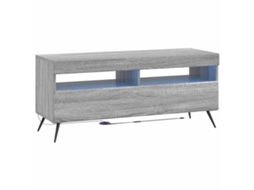 Vidaxl Gabinete De Tv Led Sonoma Cinzento Derivados De Madeira