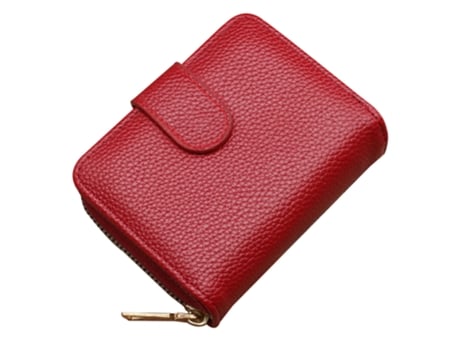 Porta-Cartões Fólio, Porta-Cartões de Homem ZMDECQNA Multiuso Vermelho