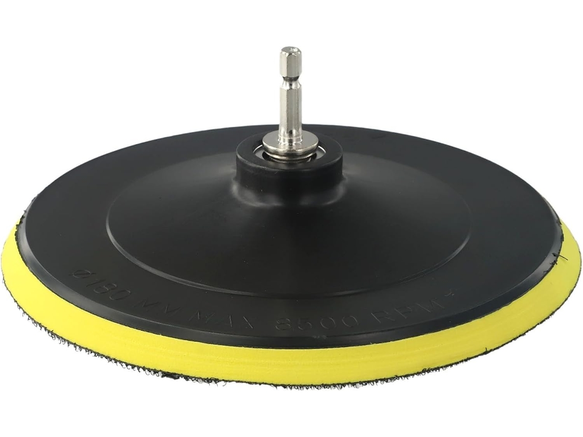 Polidora De Carros Com Adaptador Para Furadeira 10 Mm E 14 Mm, Discos