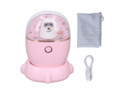 Aquecedor de Mãos Recarregável Usb Portátil B Ajustável 45 55°c Luz Noturna 5000mah Rosa | S/MARCA