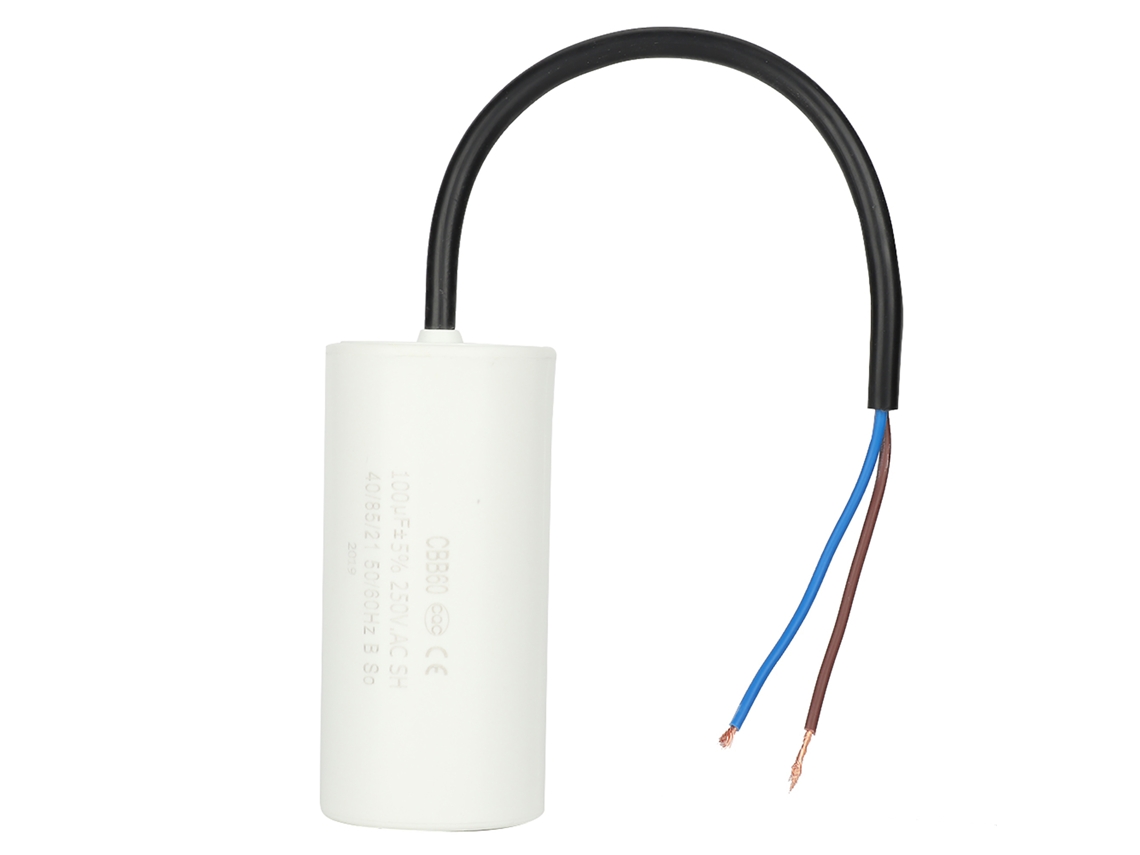 Capacitor de Funcionamento CBB60 100UF 250V para Motor de Compressor | S/MARCA