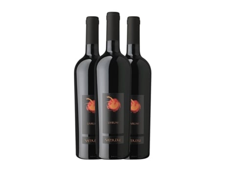 Vinho VETRÈRE Livruni Primitivo Salento (0.75 L - 3 Unidades)