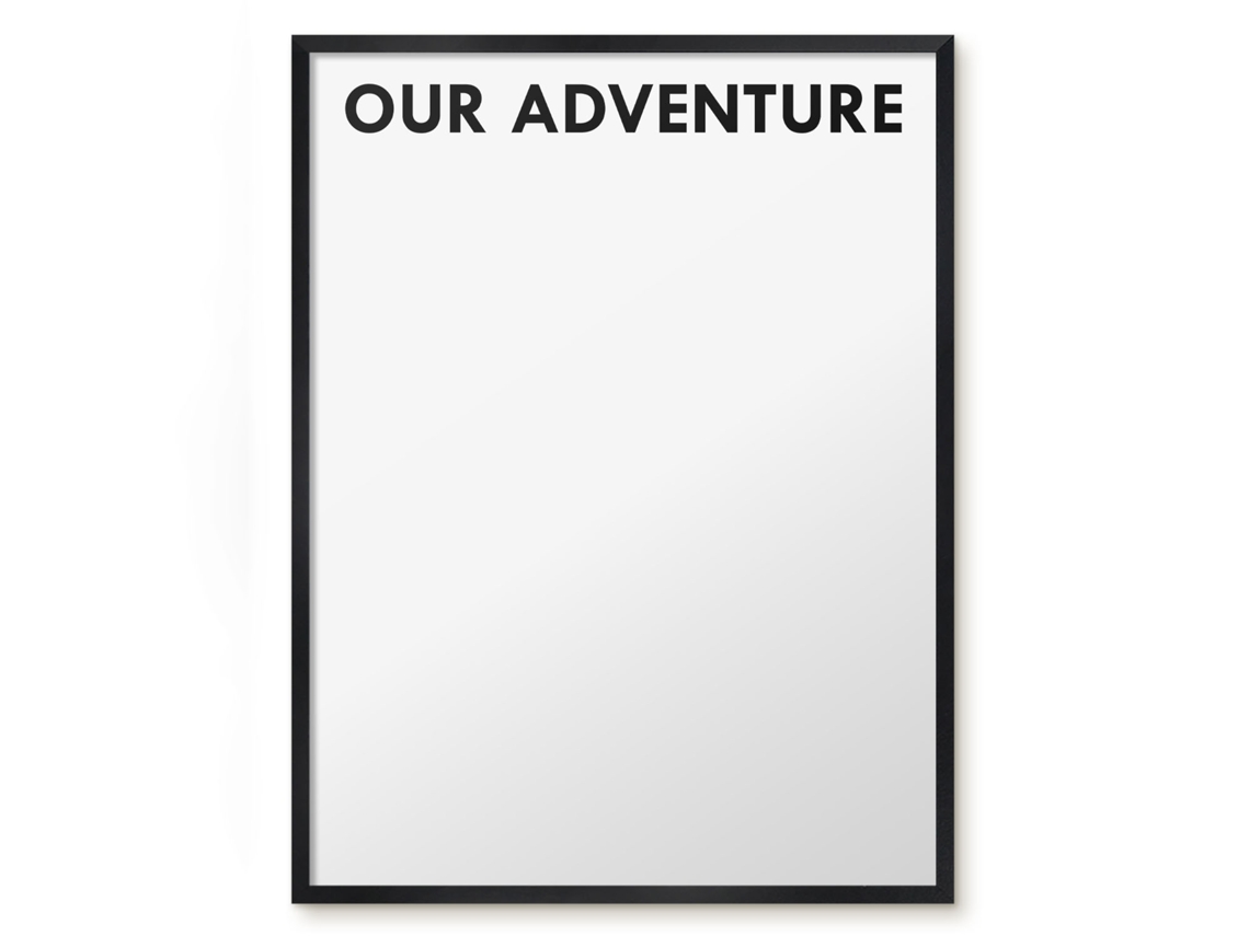 Magnetic Board Our Adventure For The Living Room Espelharte (60x80 Cm)