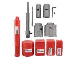 Kit De Brocas Sds De Alta Dureza Para Concreto, Com Serra Copo Para Alvenaria E Ladrilhos. Gokoco