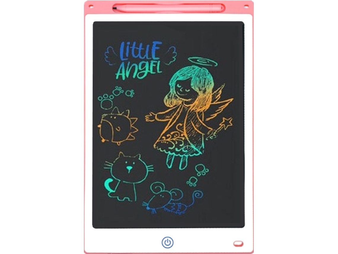Tablet De Escrita Portátil Quadro De Escrita Infantil Lcd De 10 Polegadas Rosa Cuich