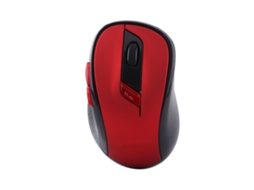 Mouse Gamer Mecânico Óptico Portátil Sem Fio De 2.4ghz Vermelho