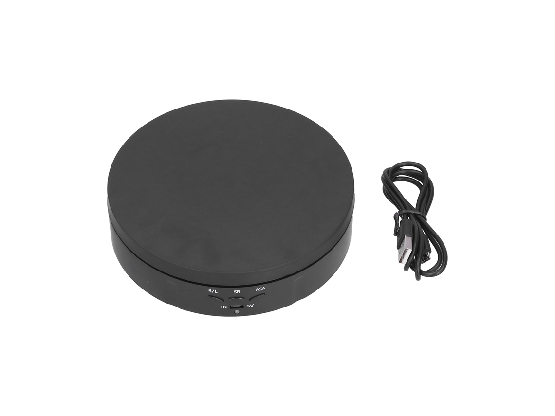 Prateleira de Exposição Rotativa 360° 145mm com 3 Velocidades Usb para Joias e Exibição | S/MARCA