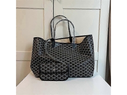 Bolsa feminina Couro - Bolsa grande para gestantes, bolsa de escritório impermeável com data, preta.