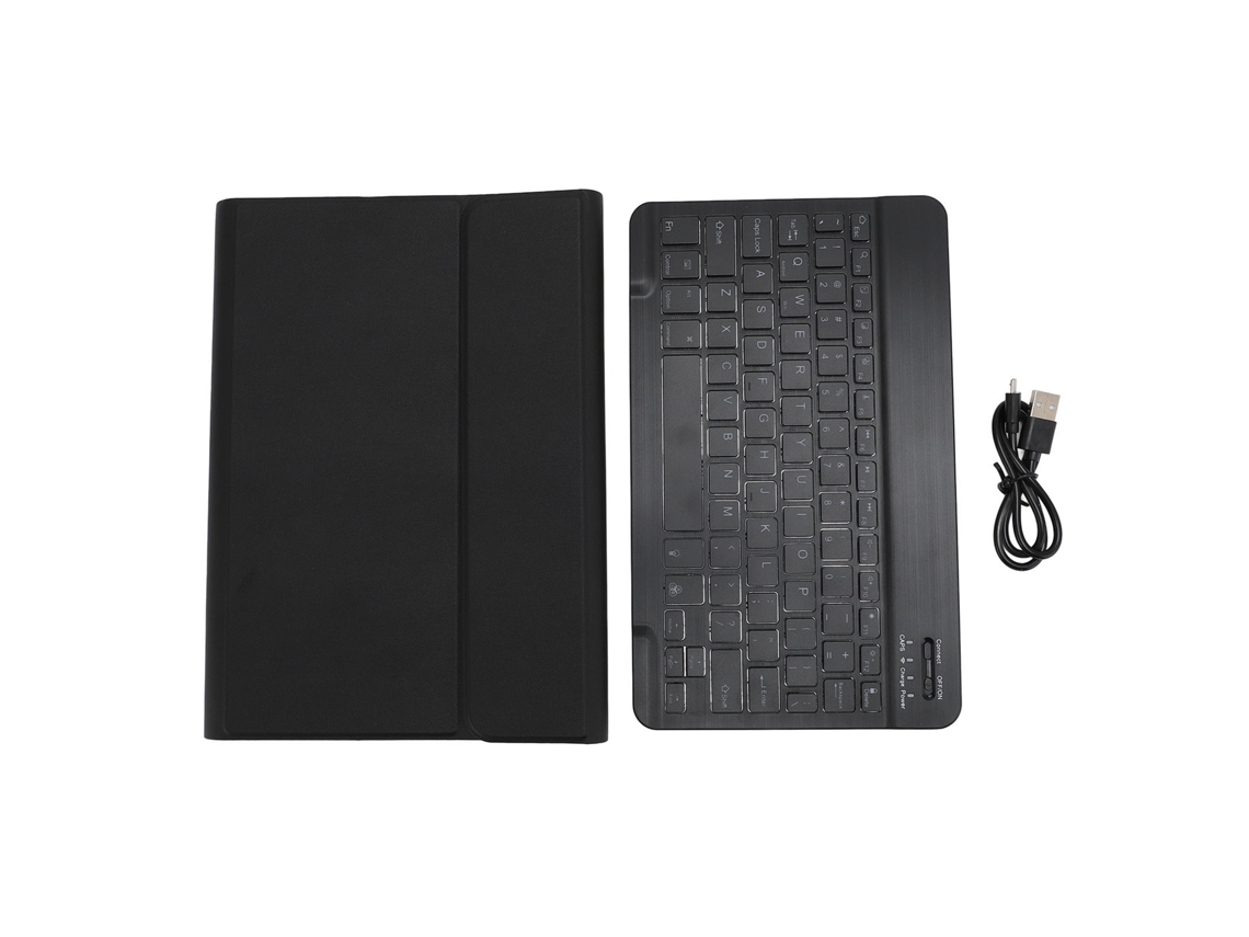 Raum-capa Com Teclado Bluetooth Removível Em Couro Pu Para Tablet Tab M10 Gen 3 10.1 Polegadas Portátil Preto
