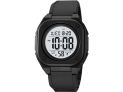 Lurelia Relógio Digital Desportivo, Visor Digital, Led, Cronógrafo, Cronómetro, Alarme, Data/calendário, 12/24h, Duplo Fuso/mostrador, Resina, Abs