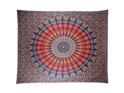 Tapestry de Parede Mandala Índia Hippie Nova Line Decorativo