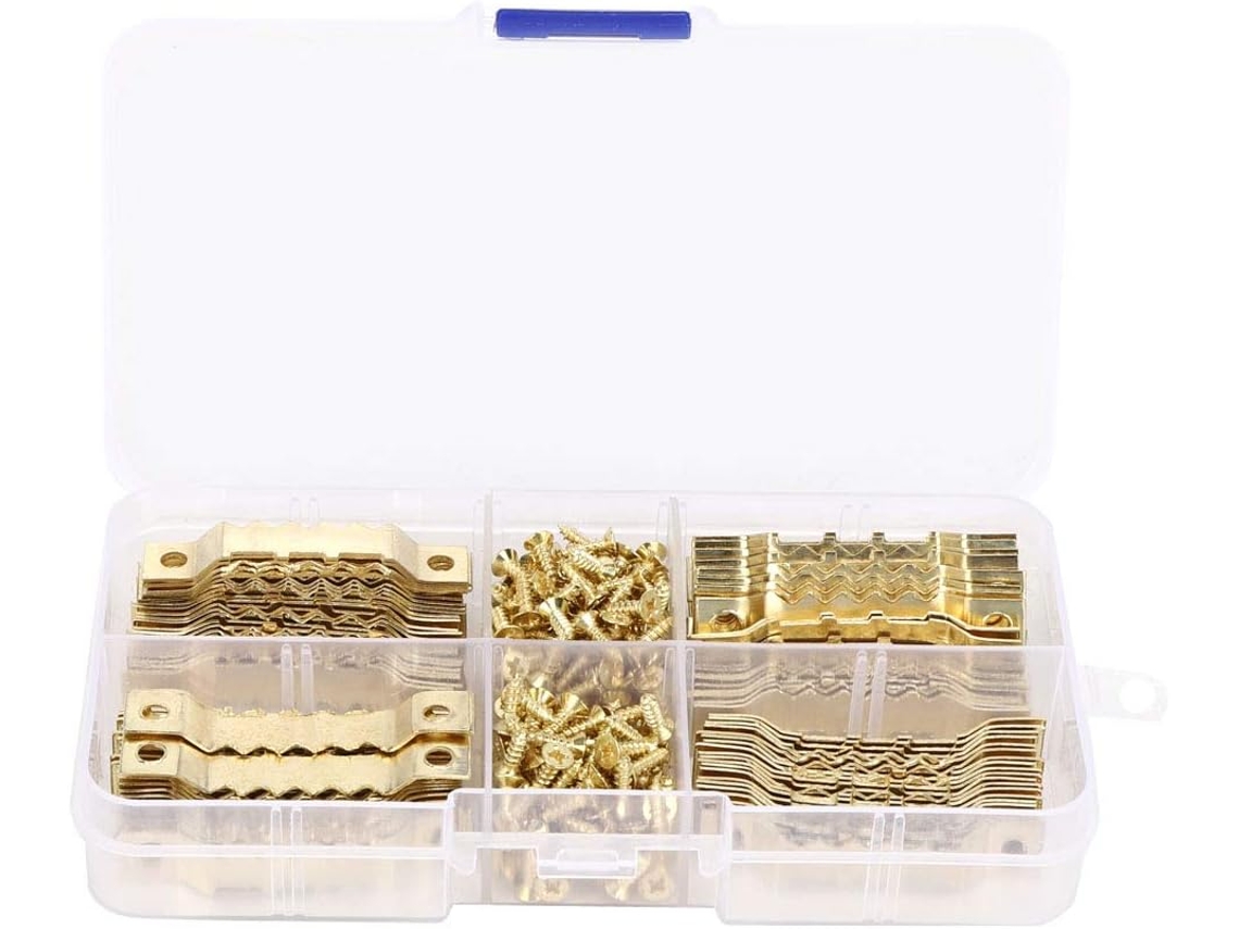Conjunto Haofy De Crochets Et De Vis Pour Cadre Photo À Suspendre En Dents De Scie – Outils Duráveis Em Acier