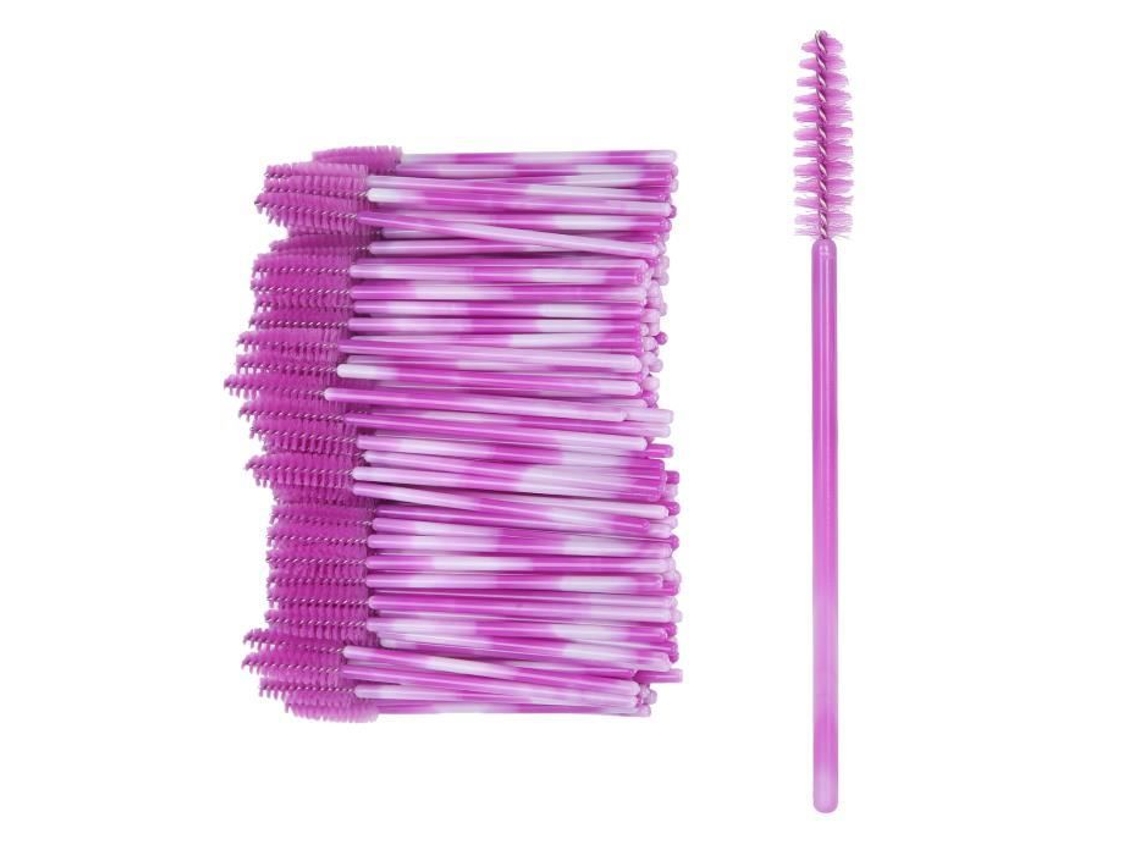 Drfeify 200 pincéis descartáveis para cílios, pincéis de viagem para cílios, pincéis portáteis para cílios, ferramenta de maquiagem, acessório