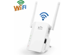 Repetidor de sinal WiFi sem fio Slowmoose 300 m (branco)