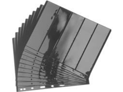 Nuobesty Classeur De Timbres Noir 10pcs Pet Réutilisable Para Coleção De Timbres E Cartes Postais
