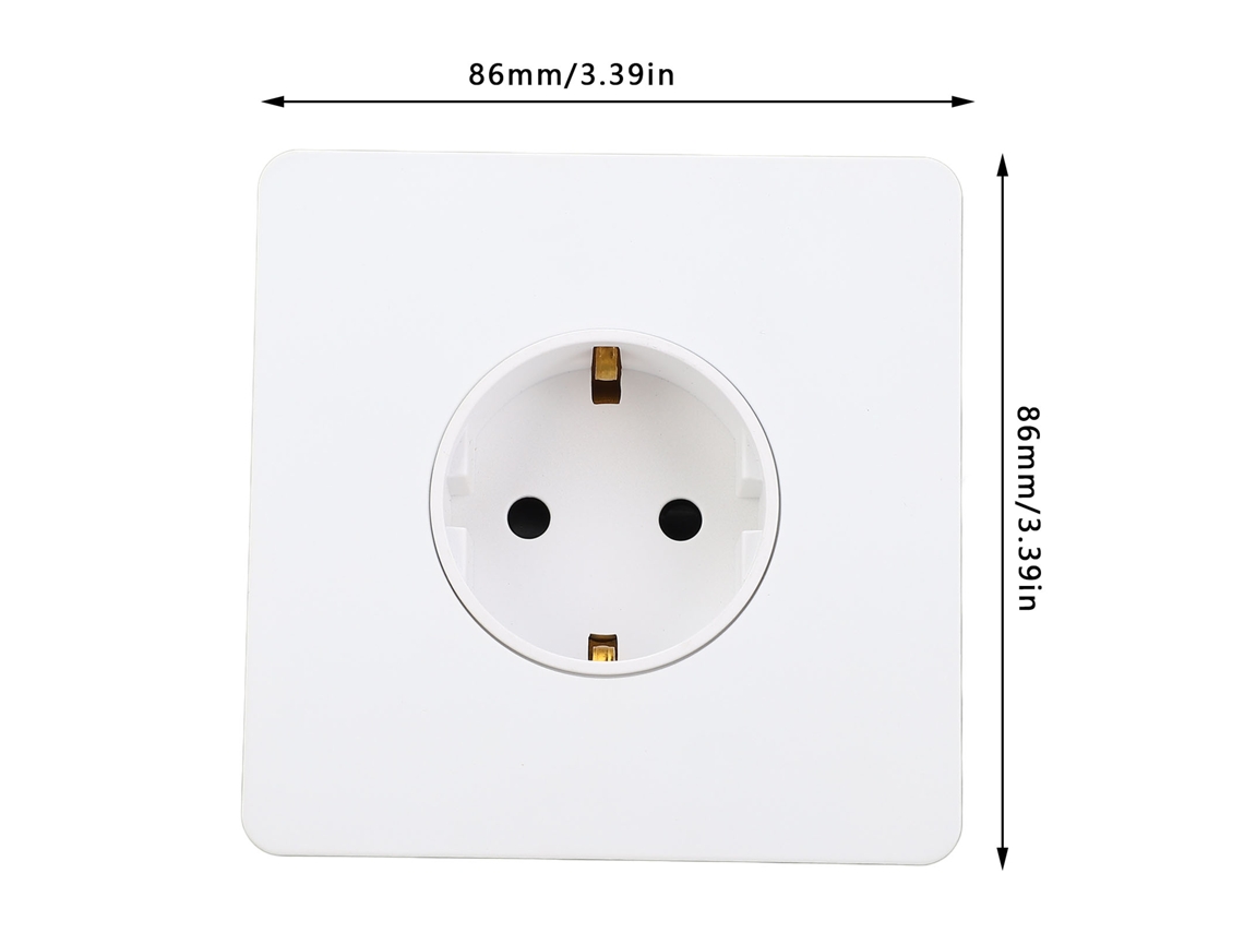 Tomada De Aço Inoxidável Branca Laxiscreed, Moderna Para Casas E Hotéis, 16a, Painel Resistente E Elegante