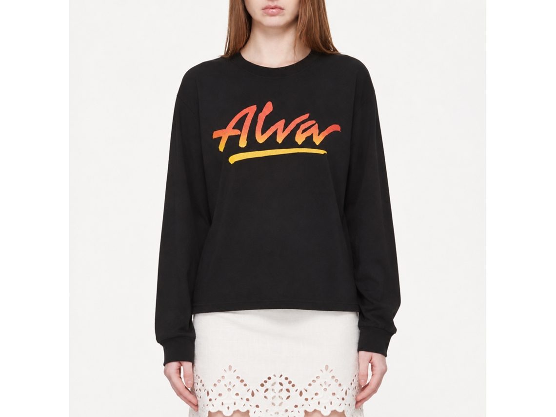 Alva Og Logo Long Sleeve T-shirt Black Unisex Adults Size:xl