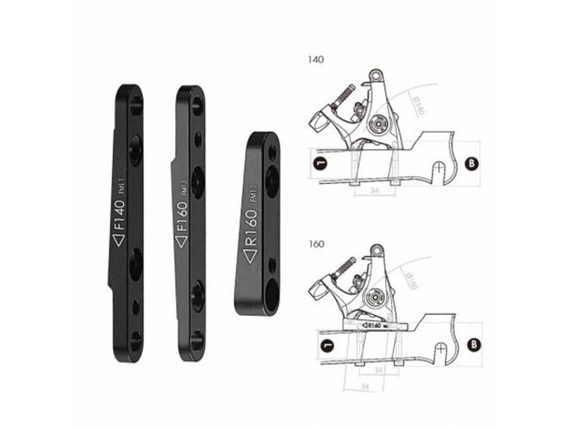 Adaptador Traseiro TEKTRO Flat Mount 160 F-6