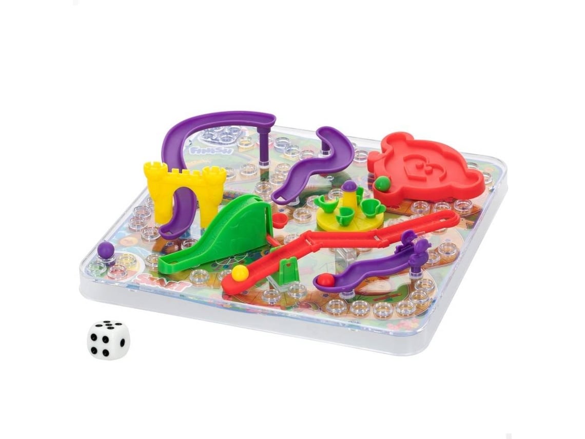 Jogo tradicional Kocome de cobras e escadas – jogo de e escadas de  qualidade para crianças e adultos, até 4 jogadores, jogo de tabuleiro  inclui dados para balcões