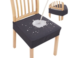 1 Pacote Protetor Removível de Capa para Cadeira de Sala de Jantar para Casa Restaurante-Cinza Escuro EVELTEK Universal size