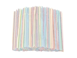 500pcs Canudos Plásticos 8 Polegadas Longo Aed Listrado Flexível Flexível Canudos Extensíveis Rosewell